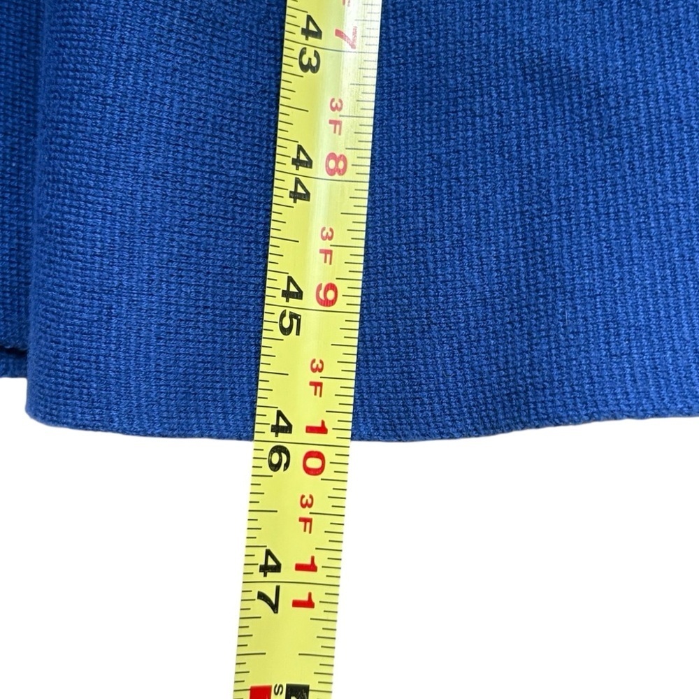 Boden Olivia Day Knited Fit & Flare Dress Size 16 Long Tall Blue Midnight - Picture 7 of 10
